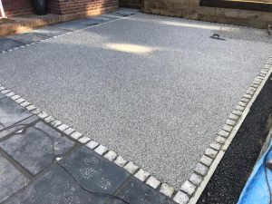 Resin Bound Driveway with Sandstone Footpath in Tunbridge Wells