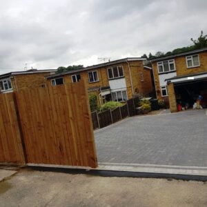 Block Paving Driveway with Footpath and New Fencing in Gravesend,…