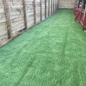 New Fence and Artificial Grass in Faversham, Kent