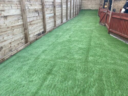 New Fence and Artificial Grass in Faversham, Kent