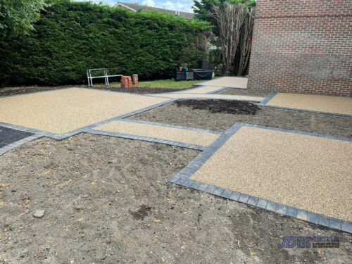 New Resin Bound Patio Areas for Westerham Place Care Home in Kent - Back