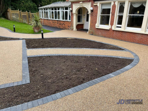 New Resin Bound Patio Areas for Westerham Place Care Home in Kent - Front