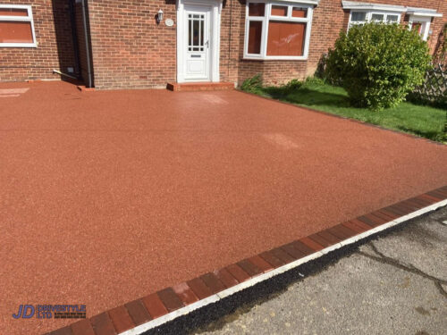 Resin Bound Driveway with Brick Border in Rye, Kent