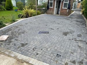 Charcoal Block Paved Driveway and Pathway in Winchelsea Beach