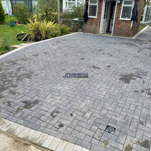 Charcoal Block Paved Driveway and Pathway in Winchelsea Beach