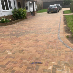 Driveway with Block Paving, Gravel and Tarmac Apron in Ashford,…