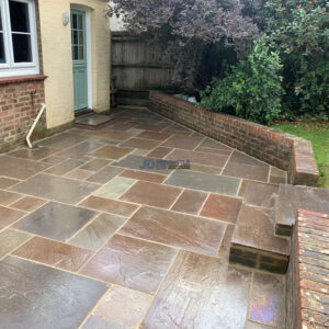 Indian Sandstone Patio and Pathway in Crowborough