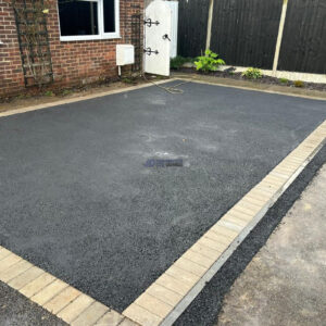 Tarmac Driveway with Contrasting Block Paved Border in Maidstone, Kent
