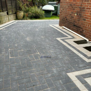 Charcoal Block Paved Driveway and Patio in Tunbridge Wells, Kent