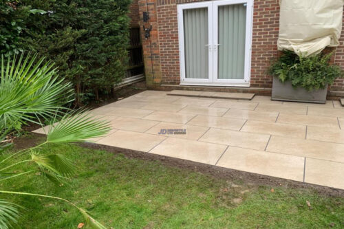 Porcelain Tiled Patio With Steps In Aylesford, Kent (7)