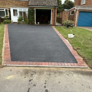 Tarmac Driveway with Brick Border in Kent
